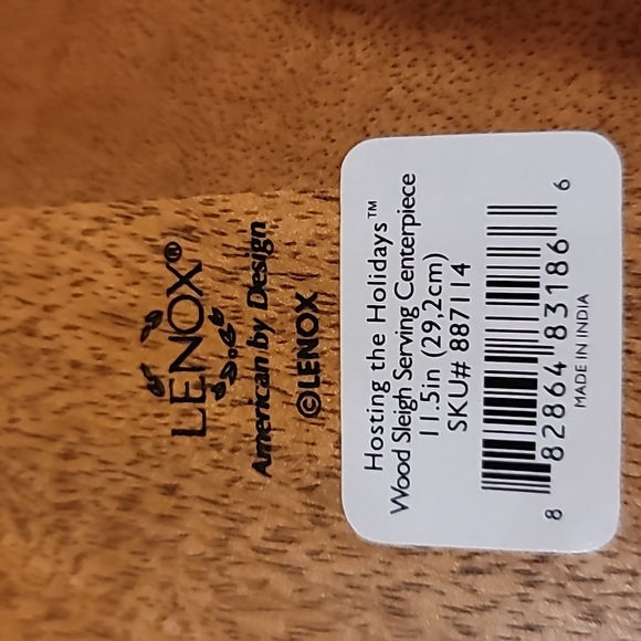 Lenox Wood Sleigh Serving Centerpiece - Picture 6 of 11